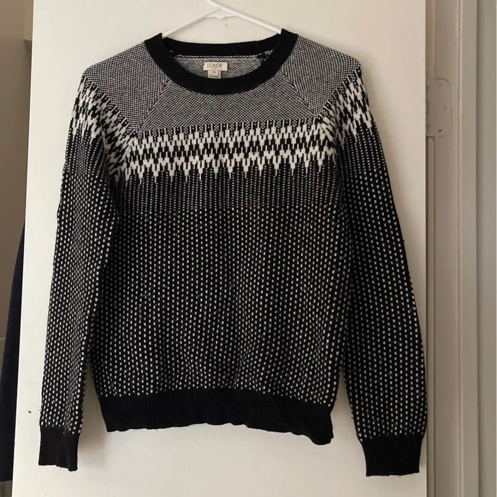J. Crew Merino Blend Fair Isle Pullover Sweater